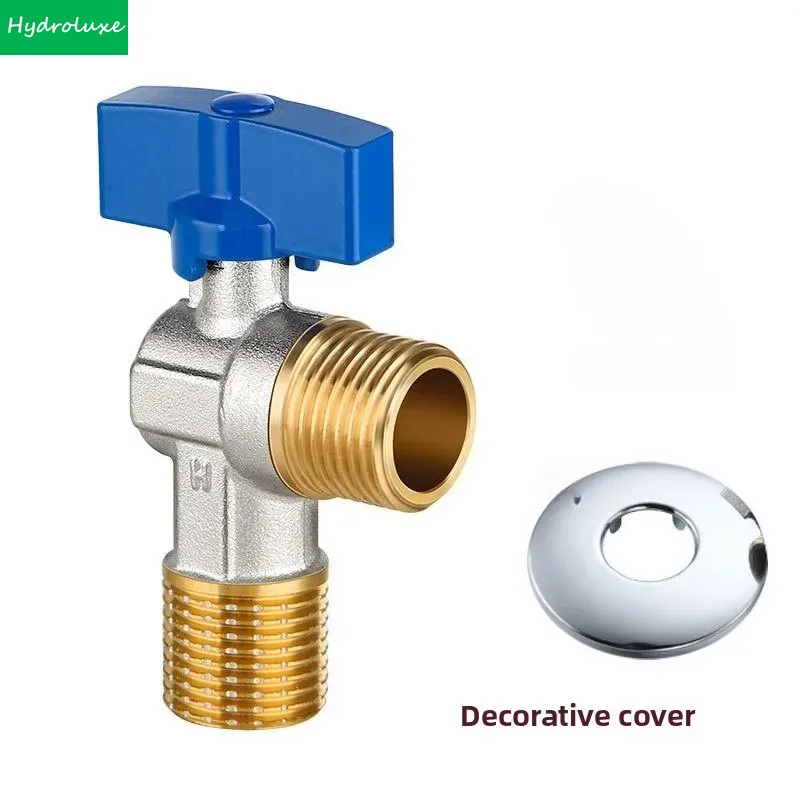 Toilet Fill Valve - Brass Titanium G1/2 Toilet Flush Solid