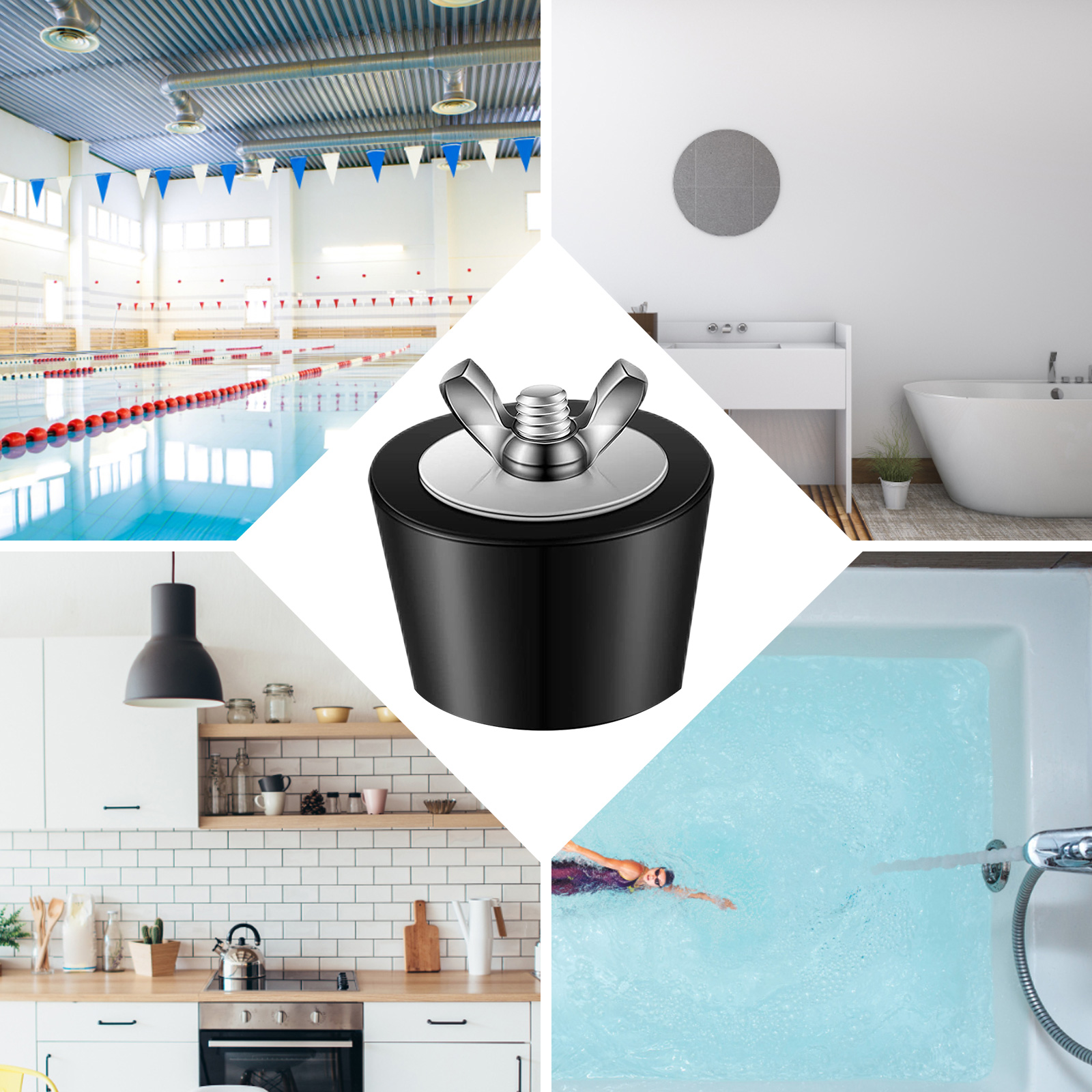 Rubber Winter Antifreeze Pool  - Drain Pipe Clip review and price