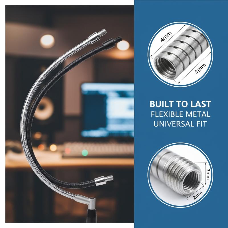 LED M4 Black Silver Microphone - Drain Snake Flexible review and price