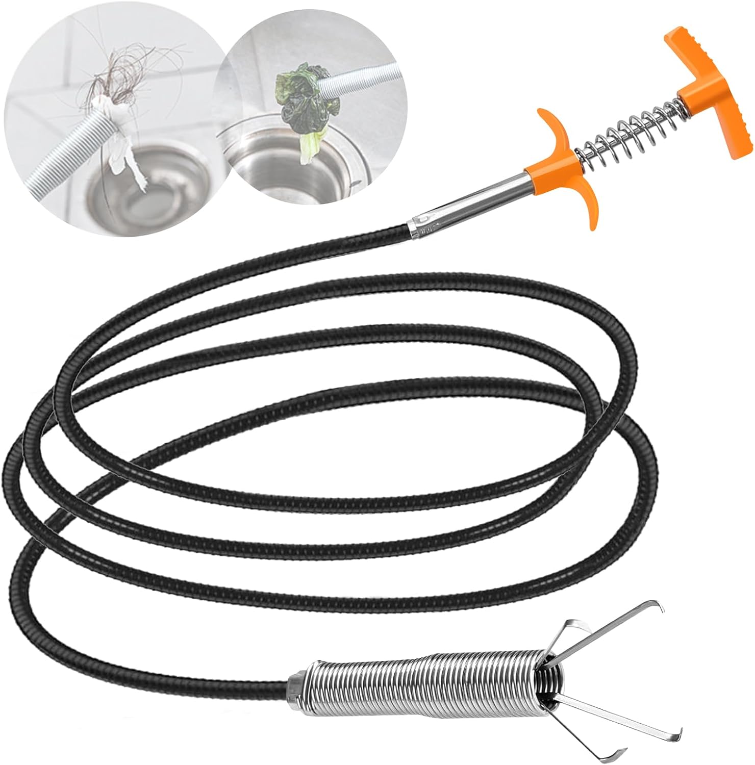 79 Inch Drain Snake Hair Clog  - Drain Snake Flexible review and price