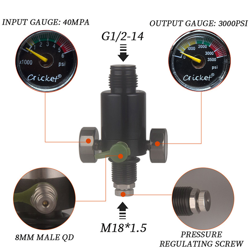 HPA Scuba M18*1.5 Pressure Reg - Float Ball Valve review and price