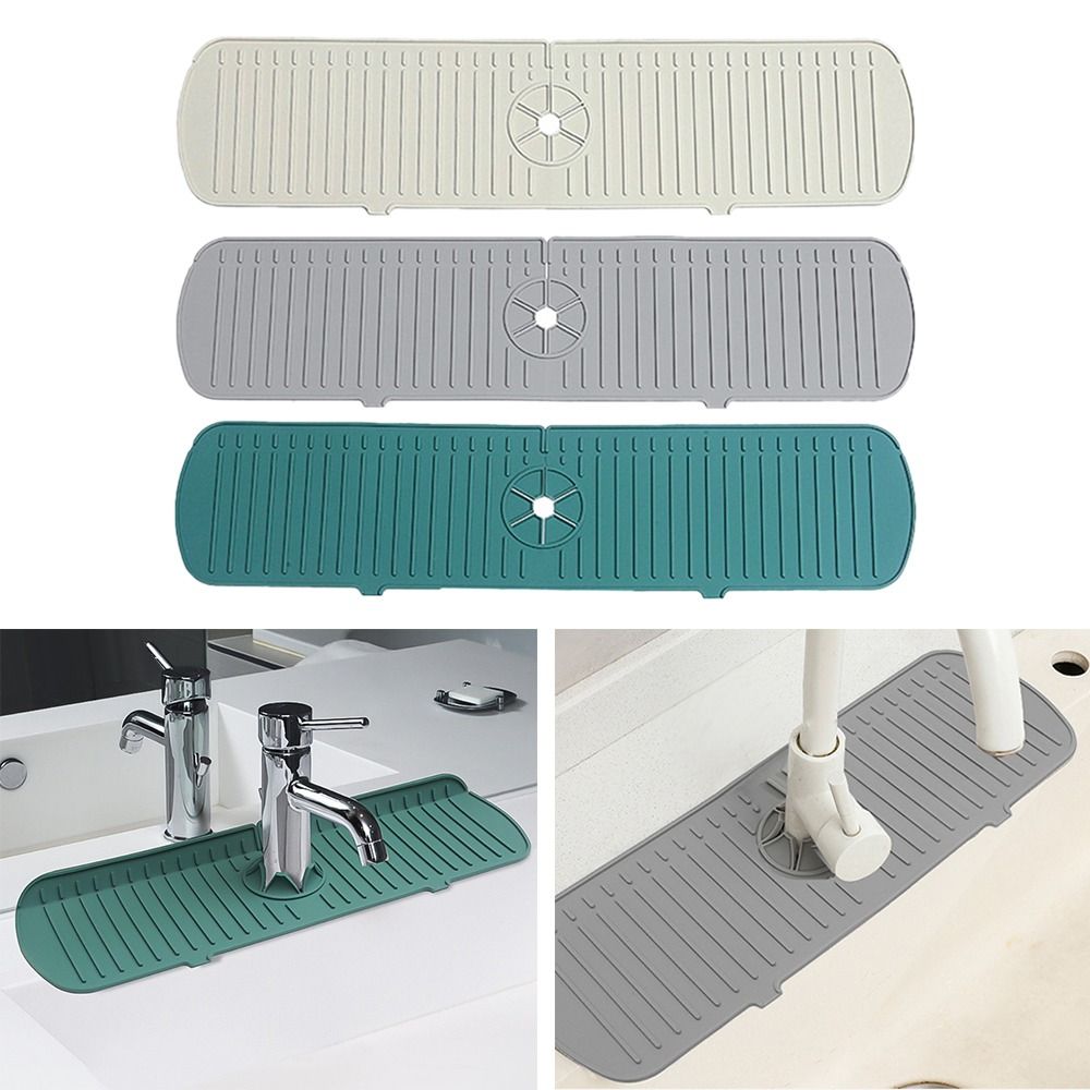 35/45/61cm Silicone Faucet Mat - Silicone Tap Washer review and price