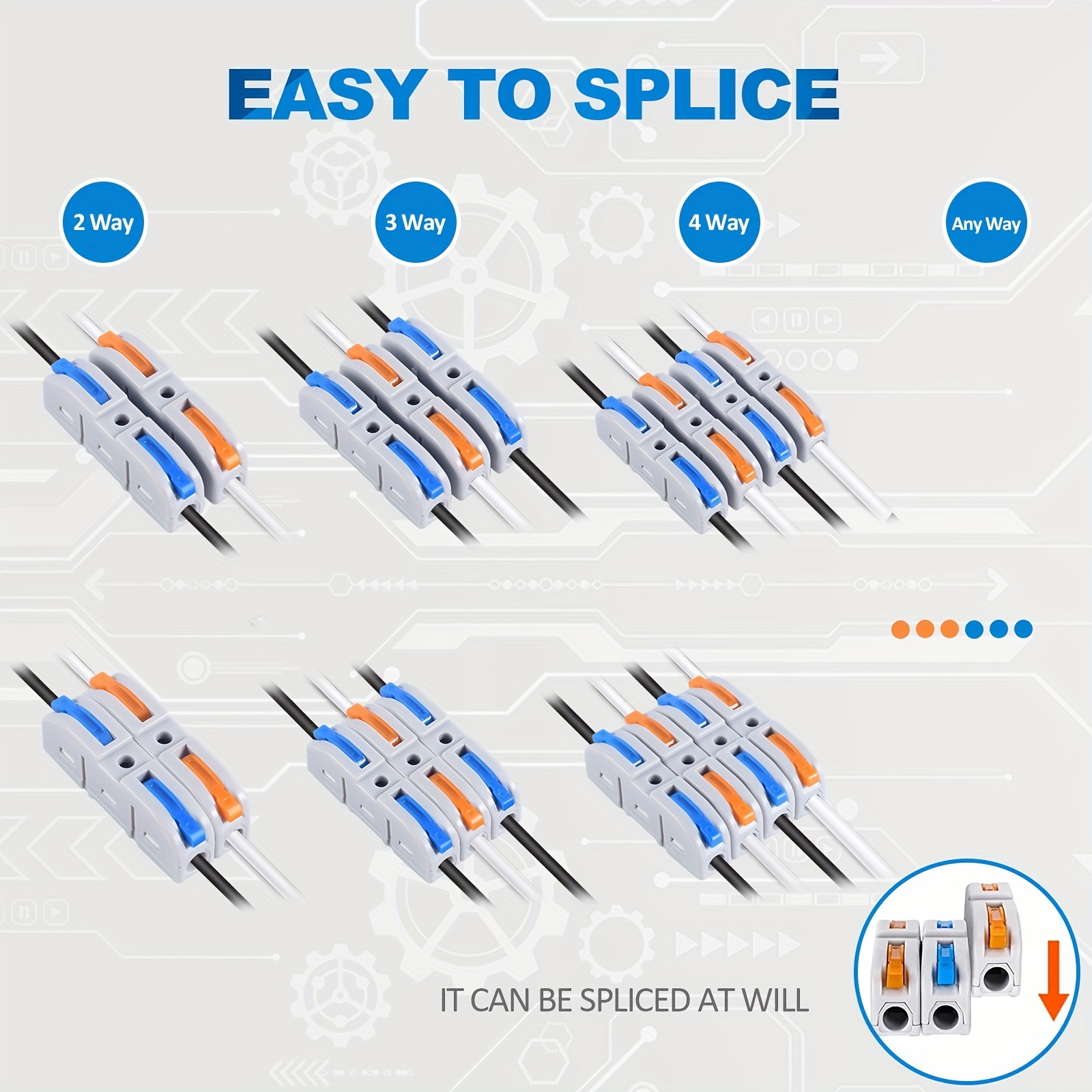 Lever Wire Connectors, 10pcs/6 - Push Fit Connector review and price