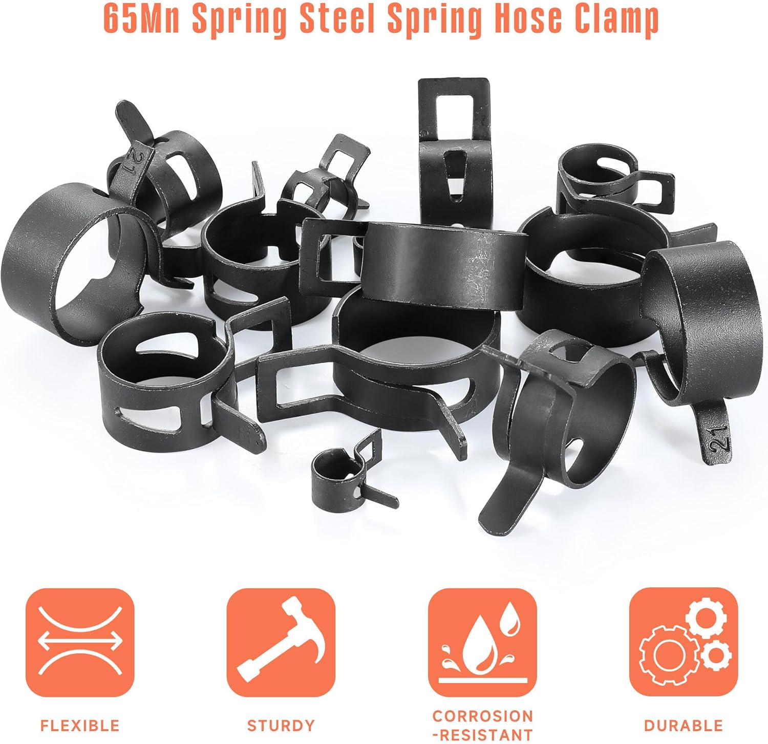 24pcs Hose Spring Clamp Clips  - Drain Pipe Clip review and price