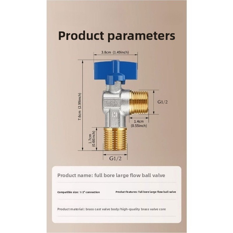 Brass Titanium G1/2 Toilet Flu - Toilet Fill Valve review and price