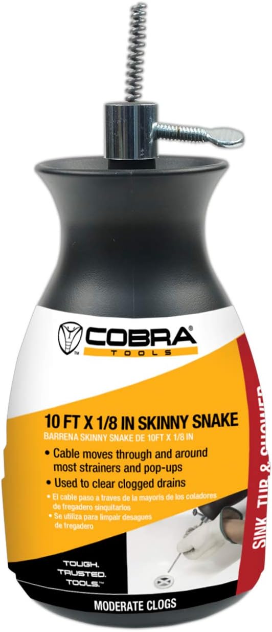 Skinny Snake Drain Cleaner 25  - Drain Snake Flexible review and price