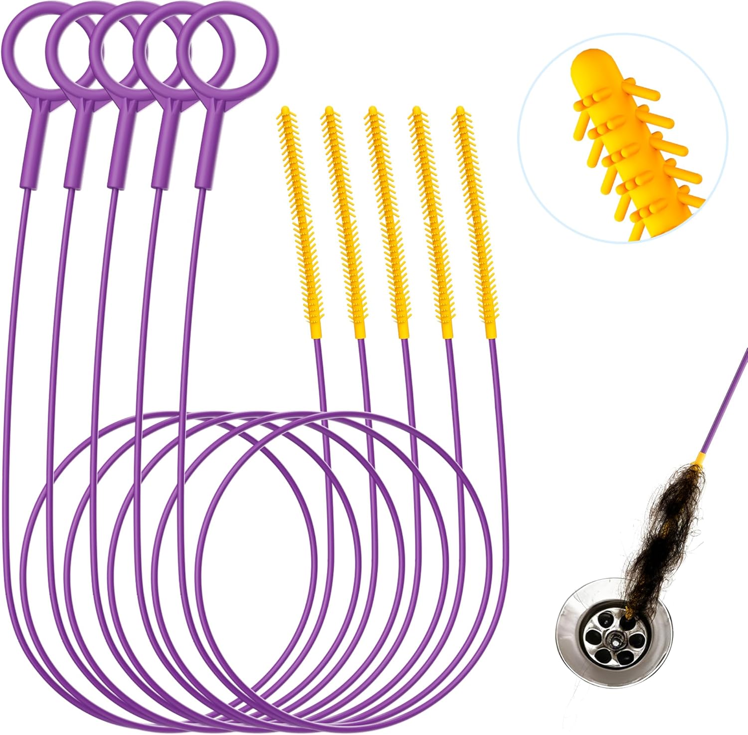 35-Inch Drain Snake Hair Clog  - Drain Snake Flexible review and price
